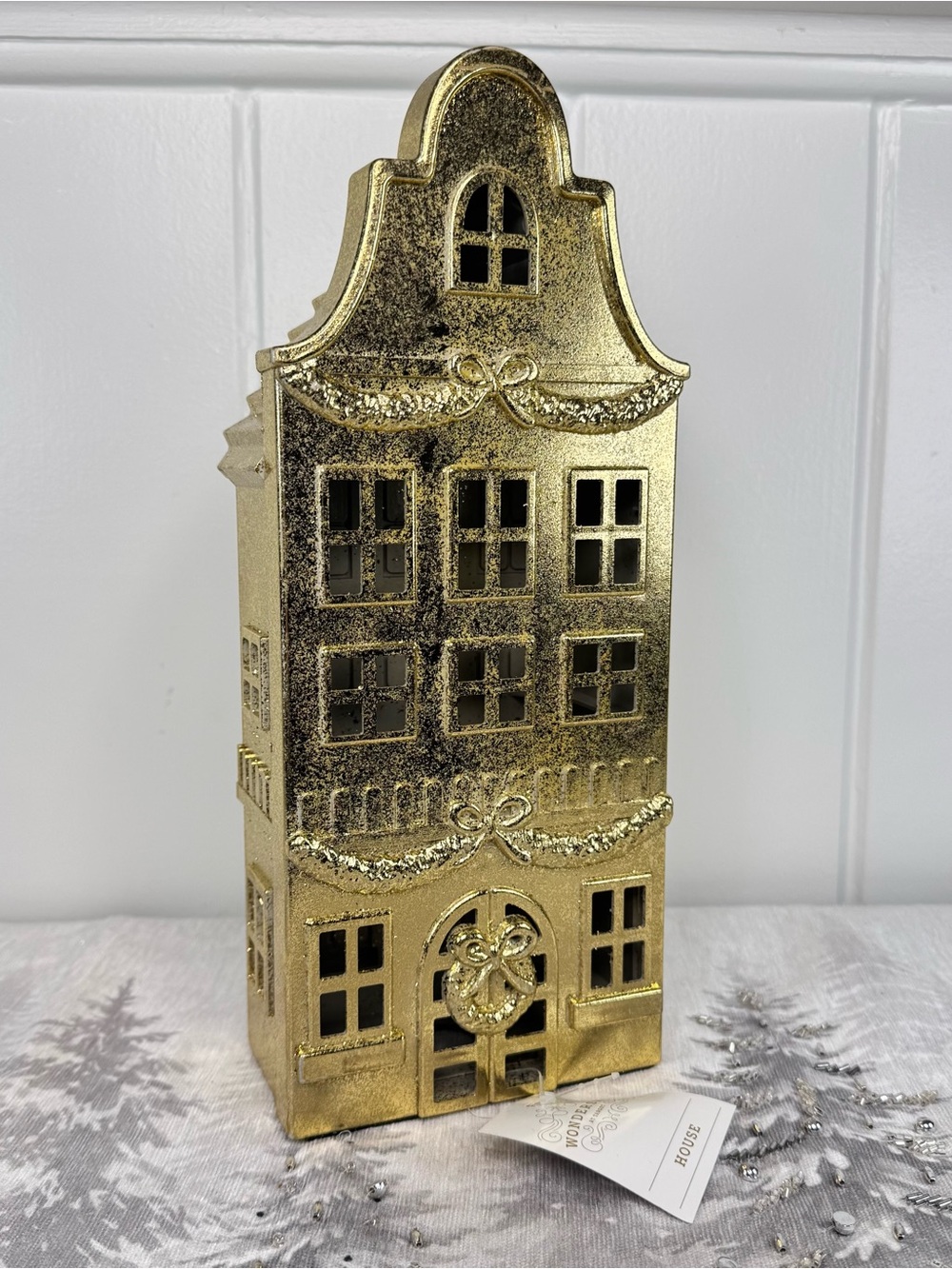 NEW Wondershop Gold House Christmas Decor